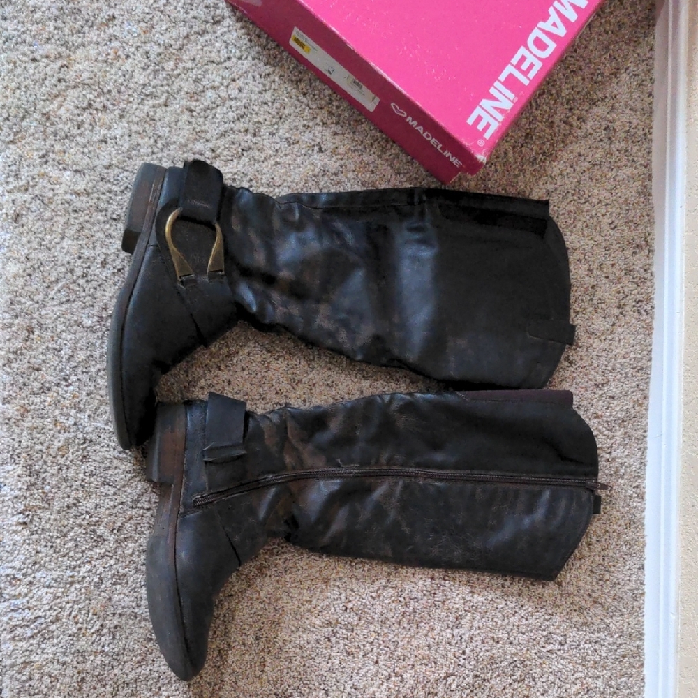 Madeline Women's Black Over the Knee Boots